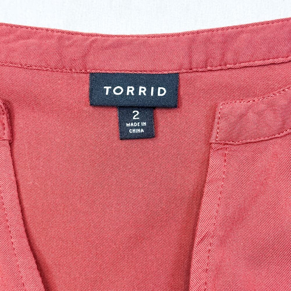 Torrid Plus Size Rust Red Zip-Front Tunic Dress -… - image 7